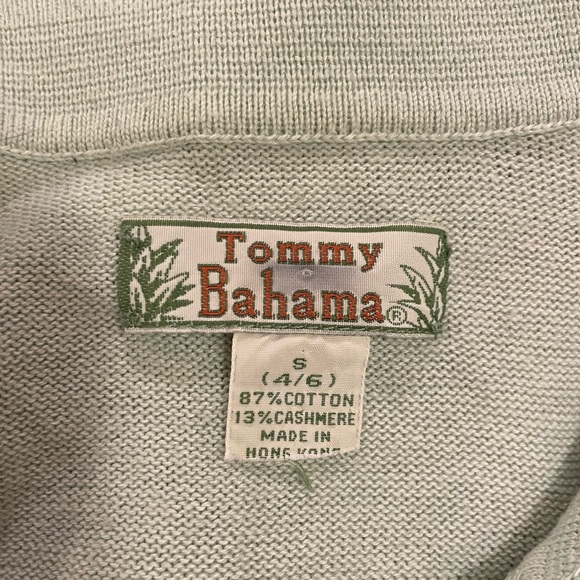 Pale Green Cashmere Tommy Bahama Polo - Picture 5 of 5